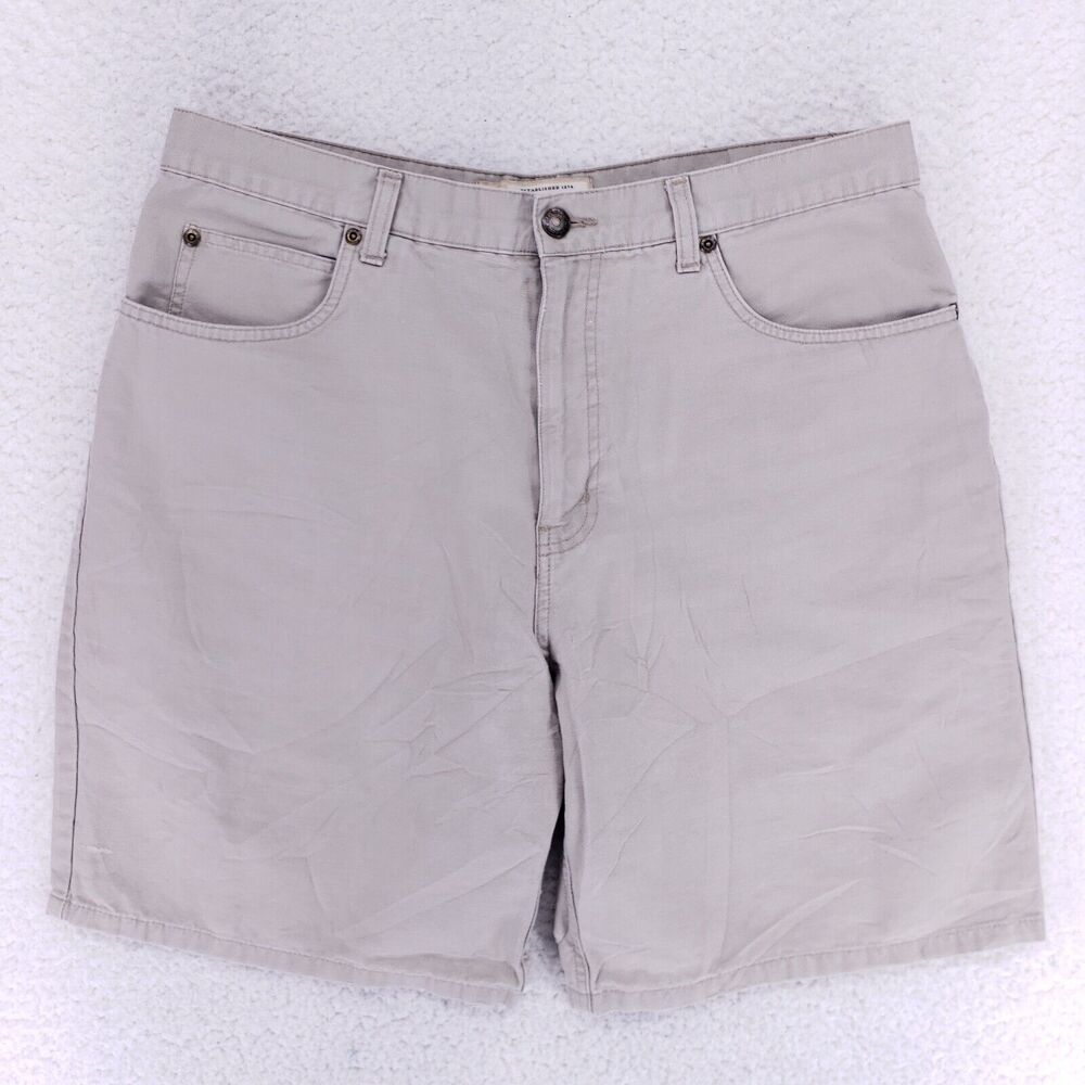 Cherokee Jean Shorts Denim Cotton Men SZ 34 Gray Straight VTG Baggy 90s Y2K